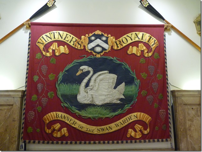 Vintners’ banner – responsibility for swan upping
